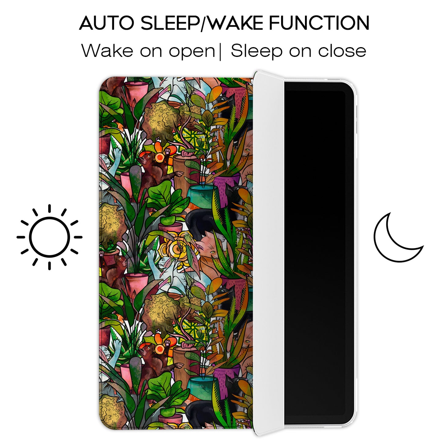 Cavka Apple iPad Smart Cover Cats and Planters
