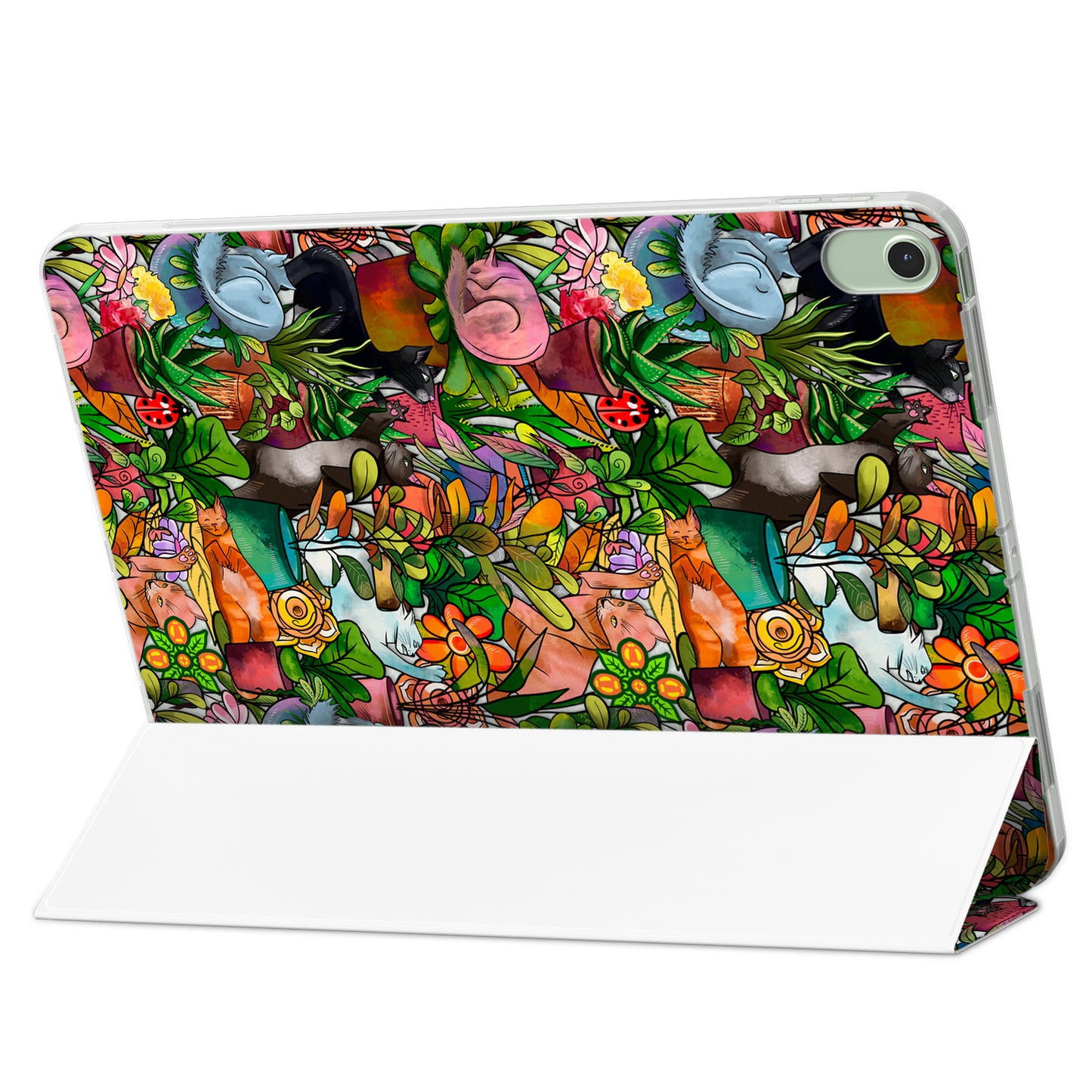Cavka Apple iPad Smart Cover Cute Cats and Plants