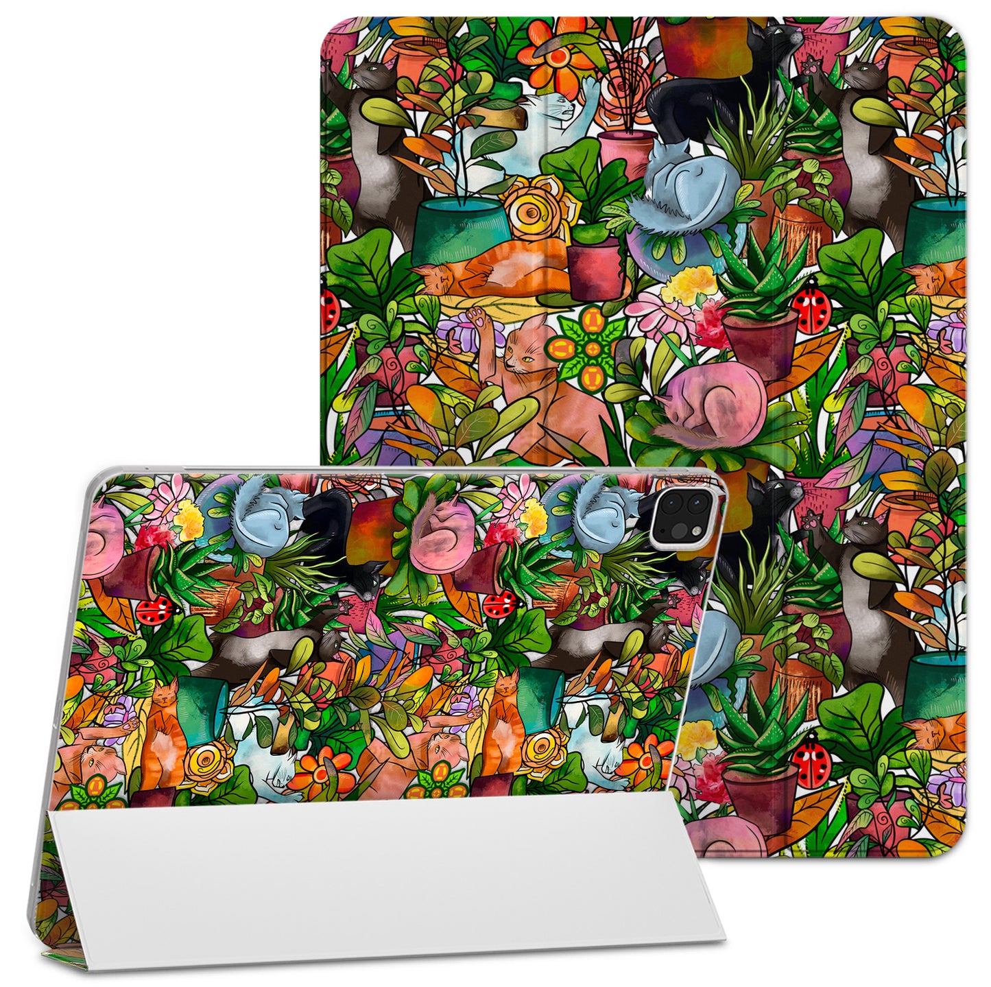 Cavka Apple iPad Smart Cover Cute Cats and Plants