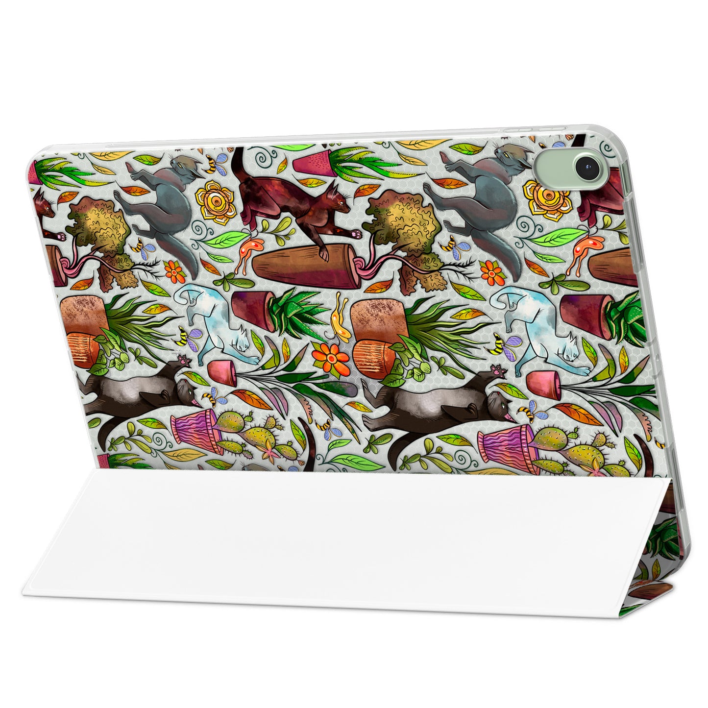 Cavka Apple iPad Smart Cover Funny Cats and Plants