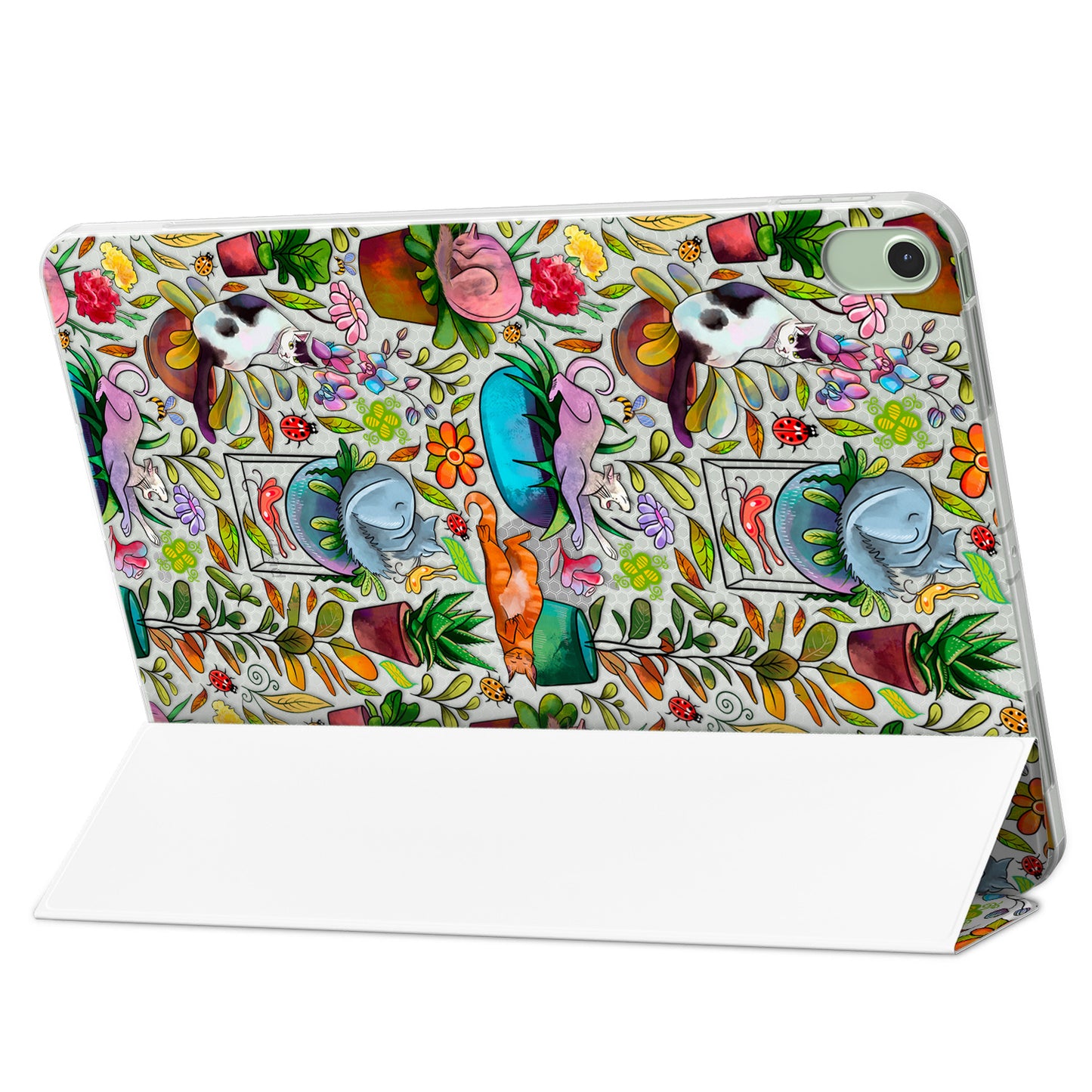 Cavka Apple iPad Smart Cover Cozy Cats and Plants