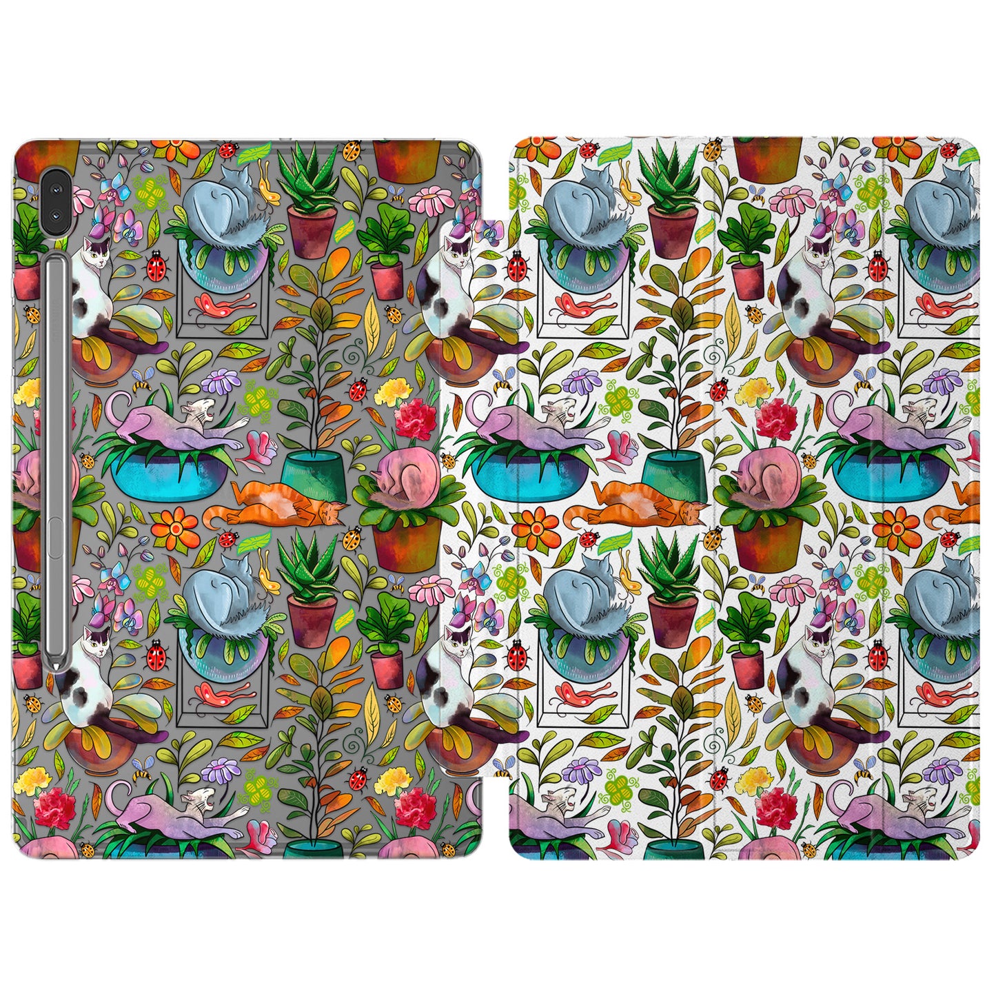 Cavka Apple iPad Smart Cover Cozy Cats and Plants