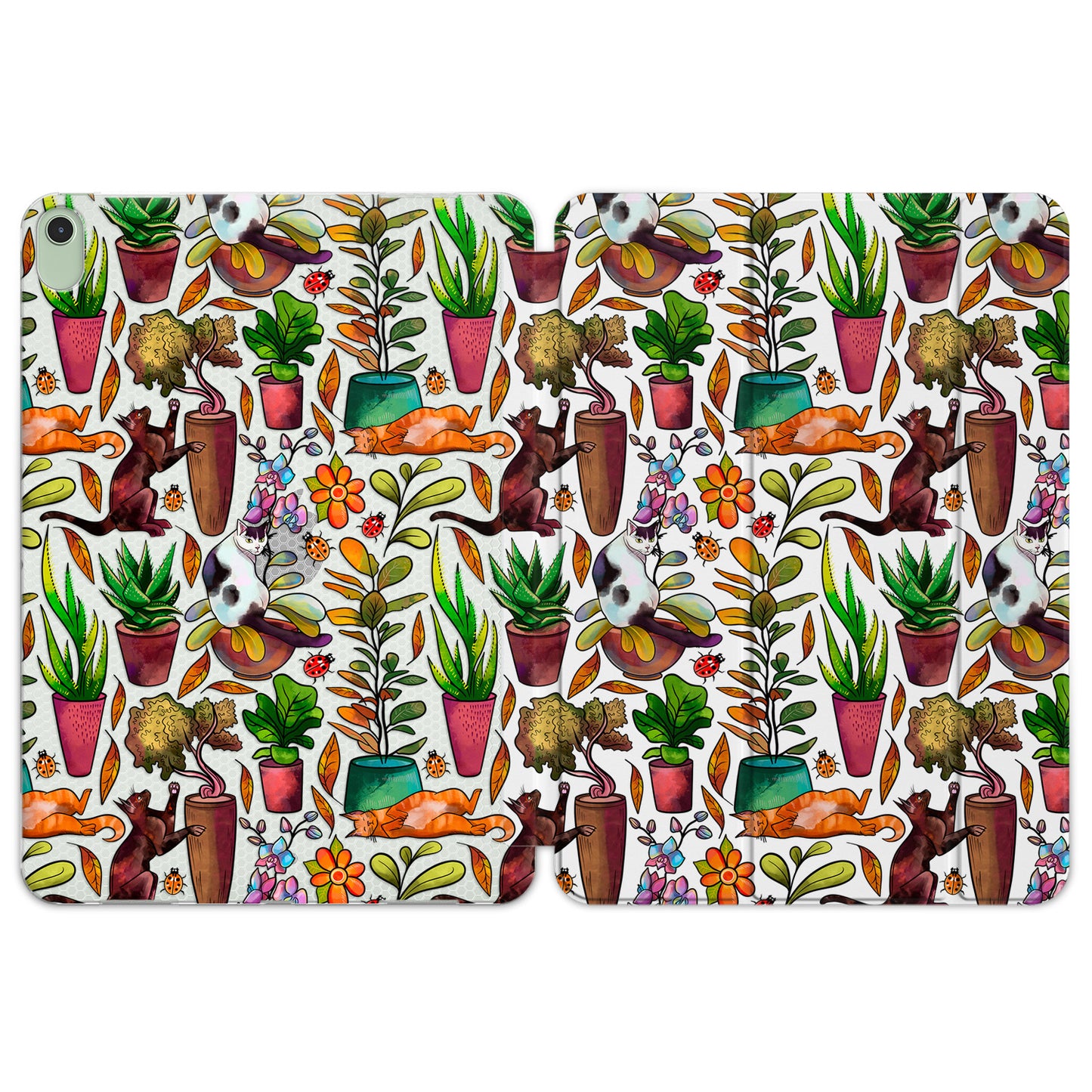 Cavka Apple iPad Smart Cover Pretty Cats and Plants