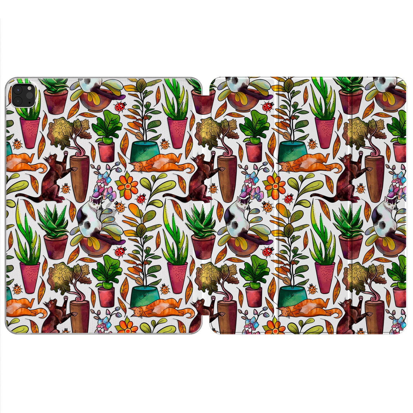 Cavka Apple iPad Smart Cover Pretty Cats and Plants