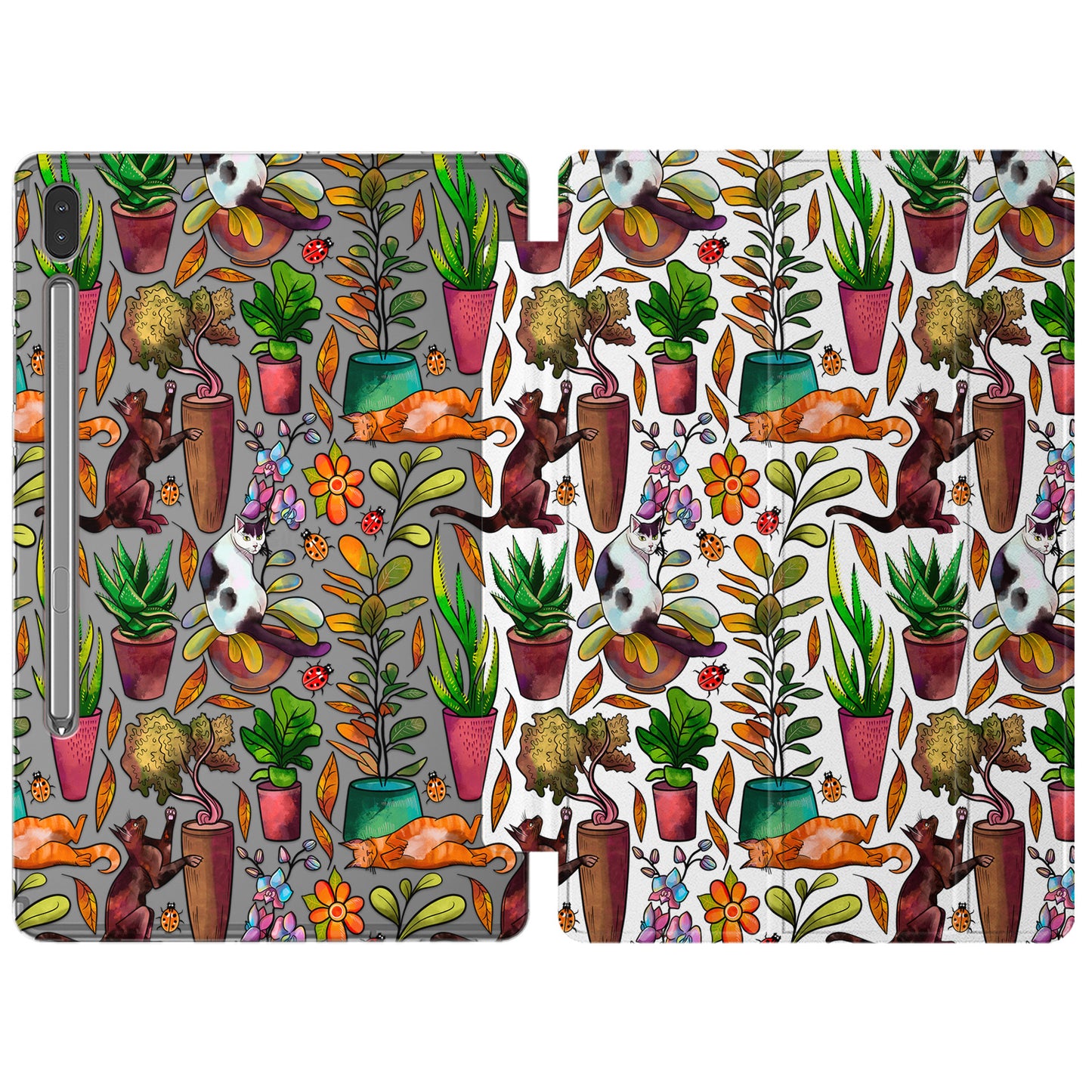 Cavka Apple iPad Smart Cover Pretty Cats and Plants