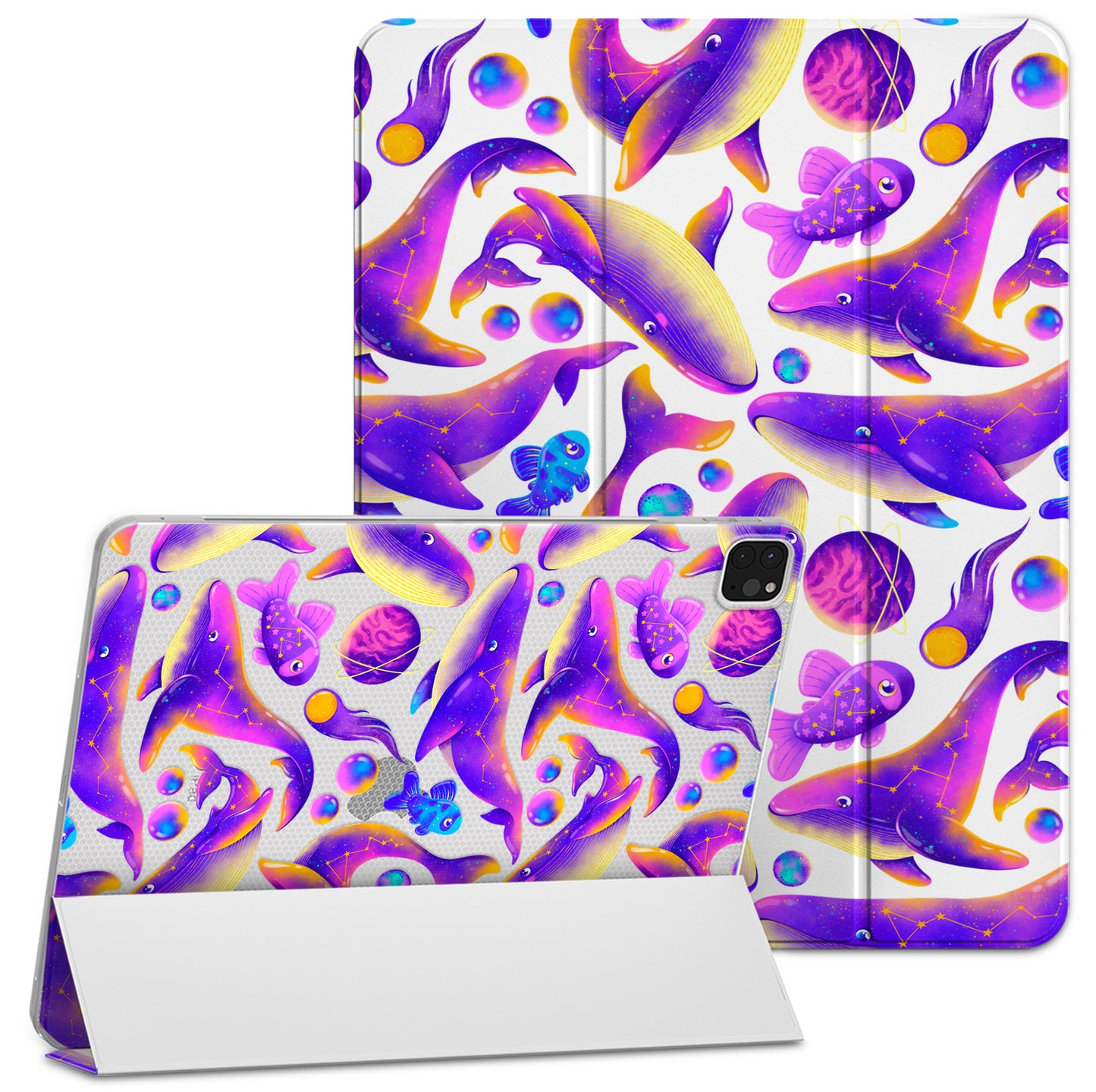 Cavka Apple iPad Smart Cover Purple Cosmic Whales