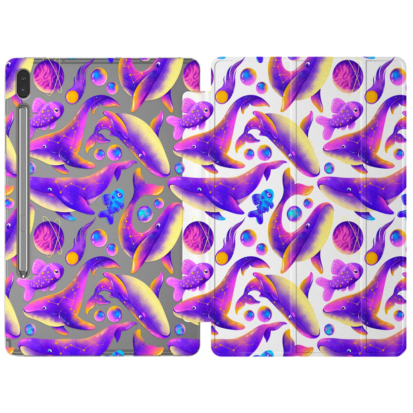 Cavka Apple iPad Smart Cover Purple Cosmic Whales