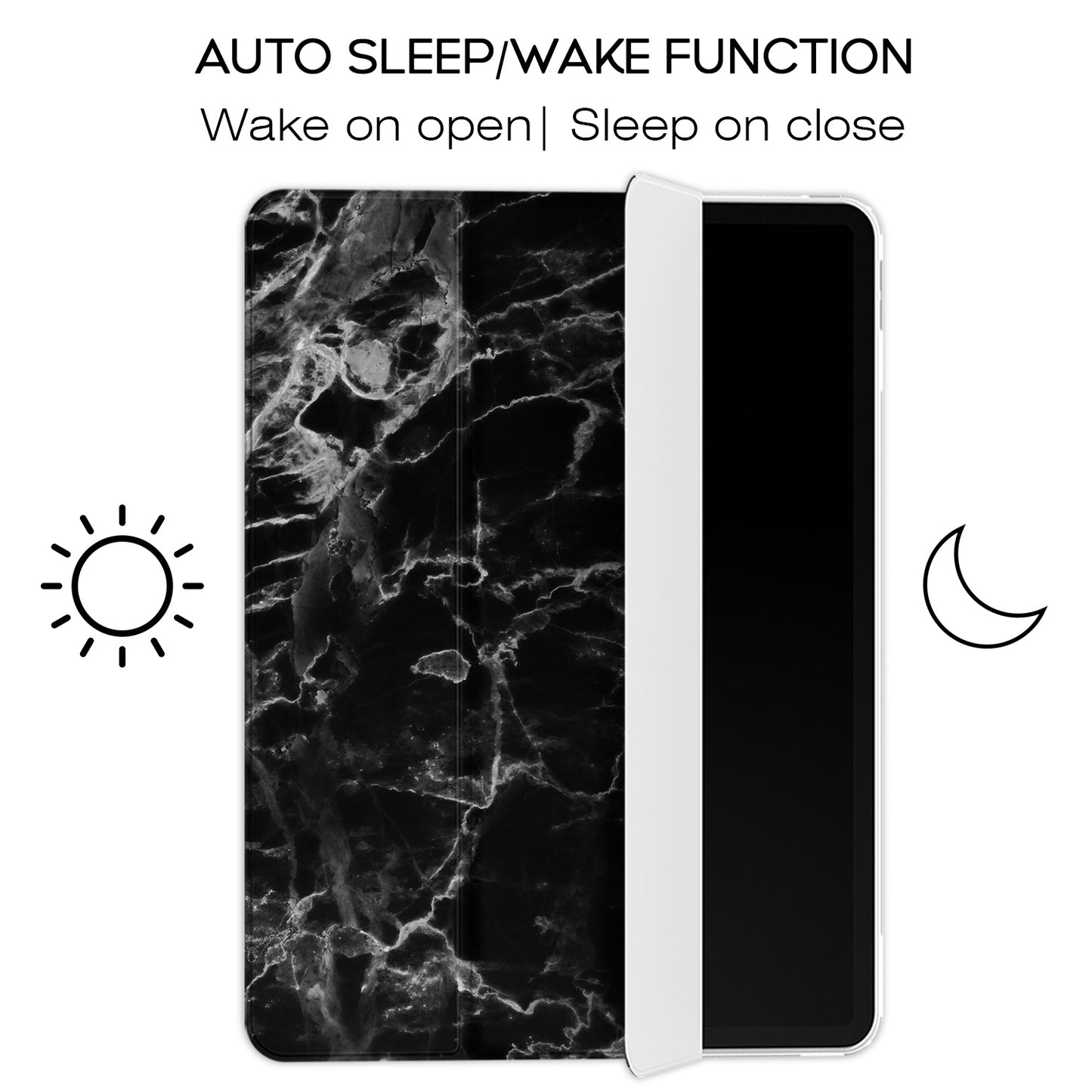 Cavka Apple iPad Smart Cover Black Marble