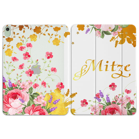 Cavka Apple iPad Smart Cover Pink Watercolor Flowers