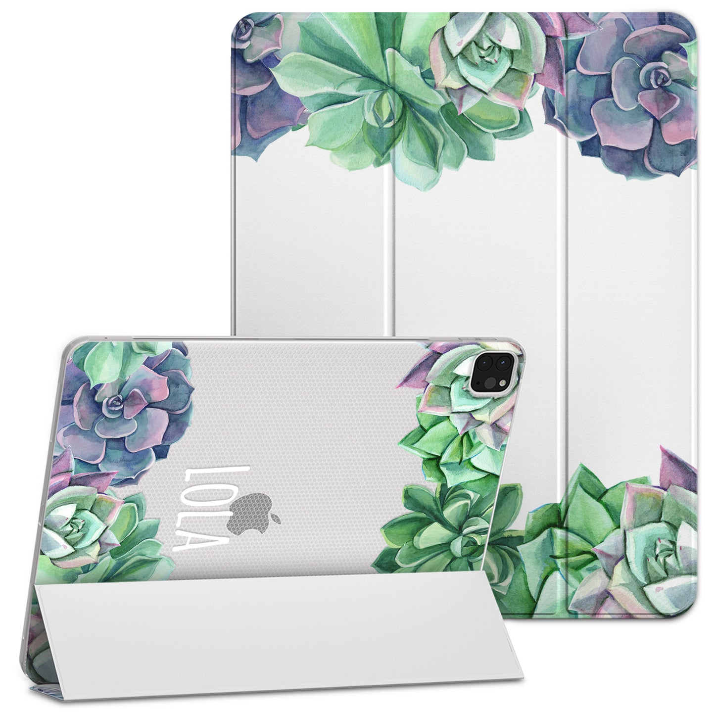 Cavka Apple iPad Smart Cover Watercolor Succulent