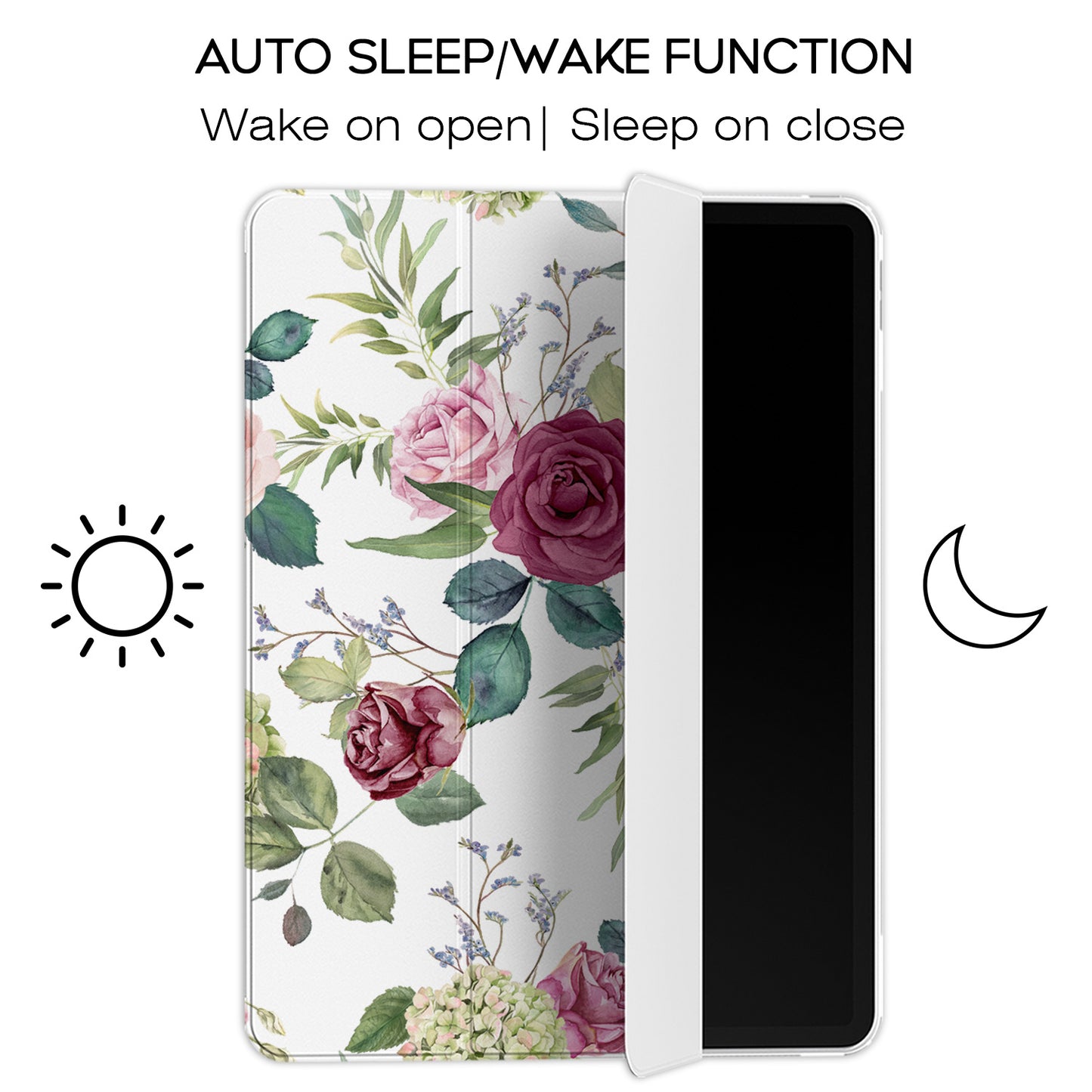 Cavka Apple iPad Smart Cover Beautiful Rose Branches