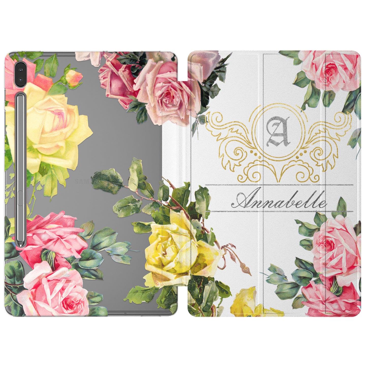 Cavka Apple iPad Smart Cover Yellow Roses