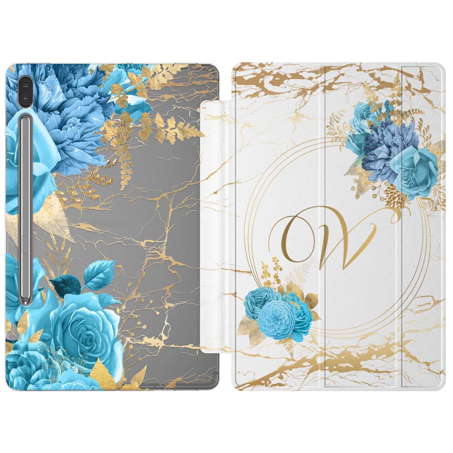 Cavka Apple iPad Smart Cover Blue Roses
