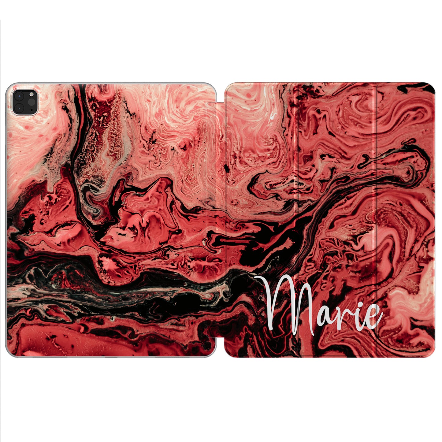 Cavka Apple iPad Smart Cover Burgundy Acrylic Painting