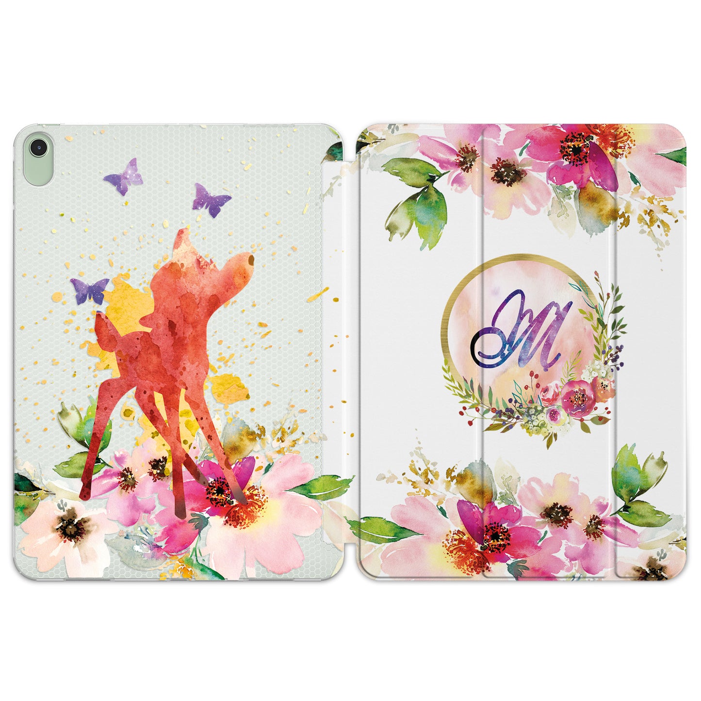 Cavka Apple iPad Smart Cover Watercolor Floral Deer