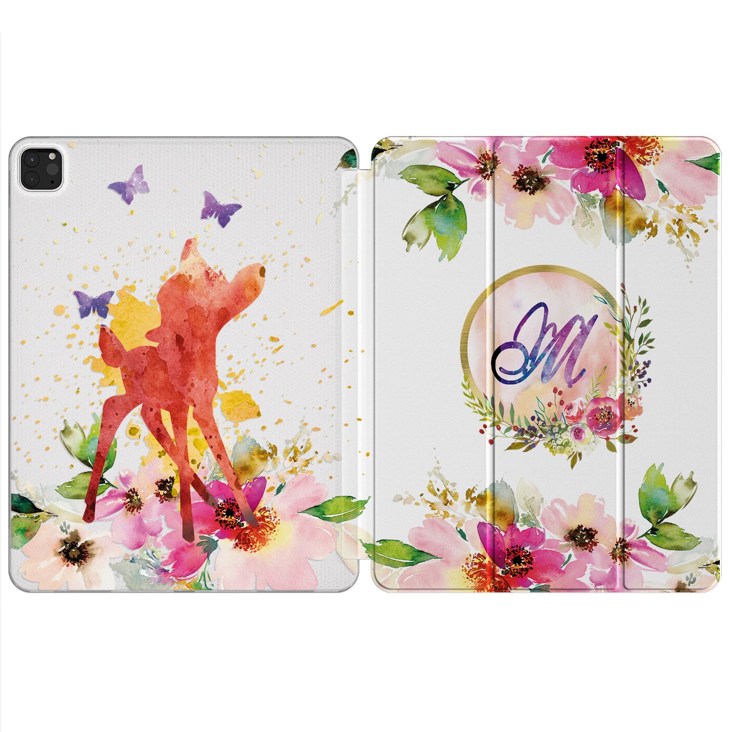 Cavka Apple iPad Smart Cover Watercolor Floral Deer