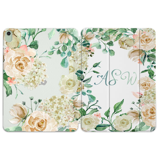 Cavka Apple iPad Smart Cover White Tea Roses