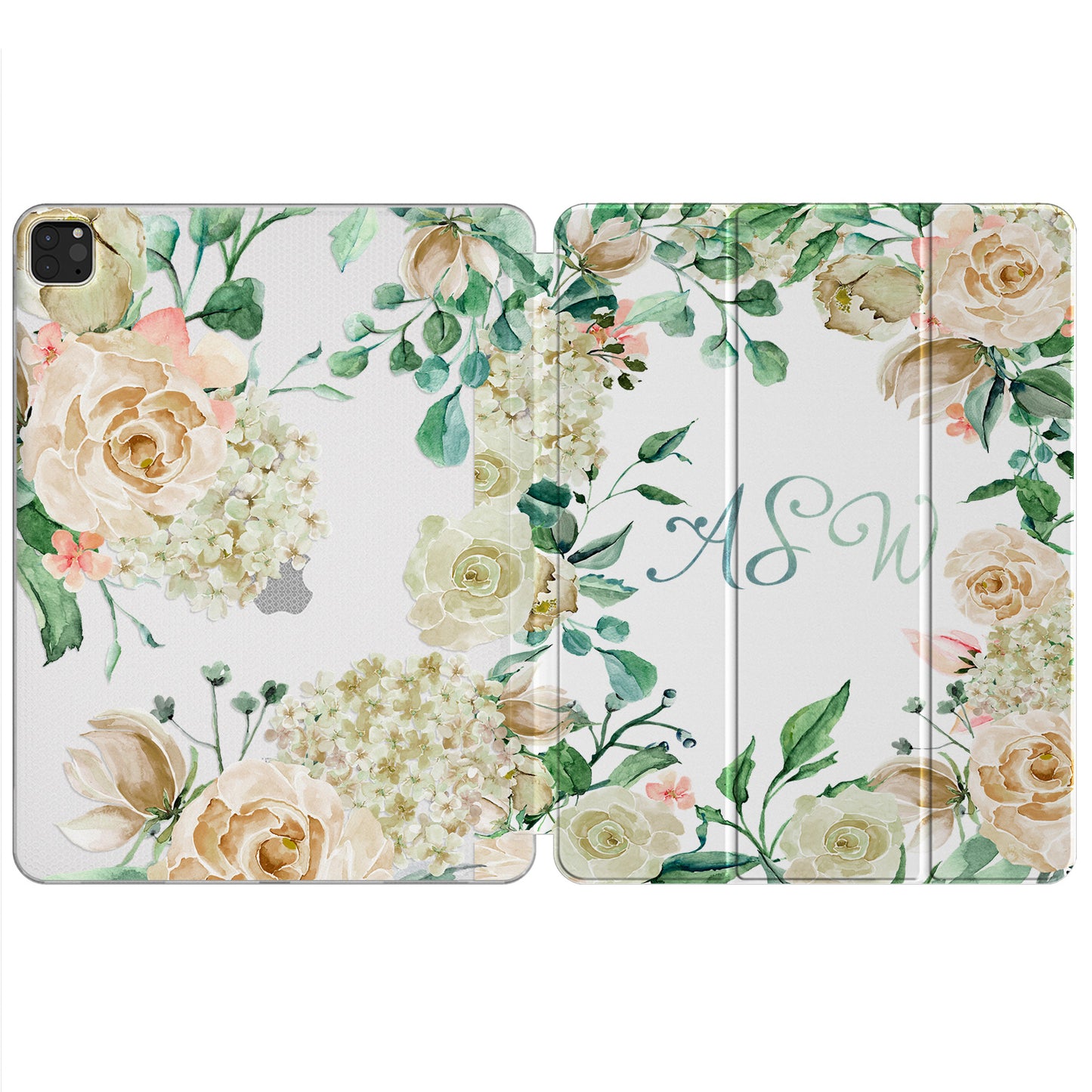 Cavka Apple iPad Smart Cover White Tea Roses