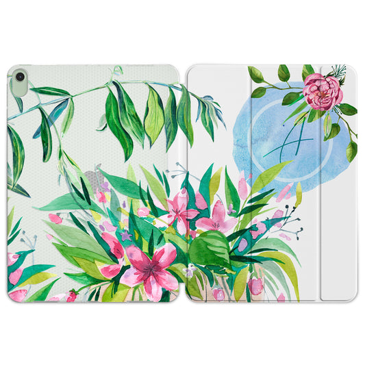 Cavka Apple iPad Smart Cover Beautiful Watercolor Flowers