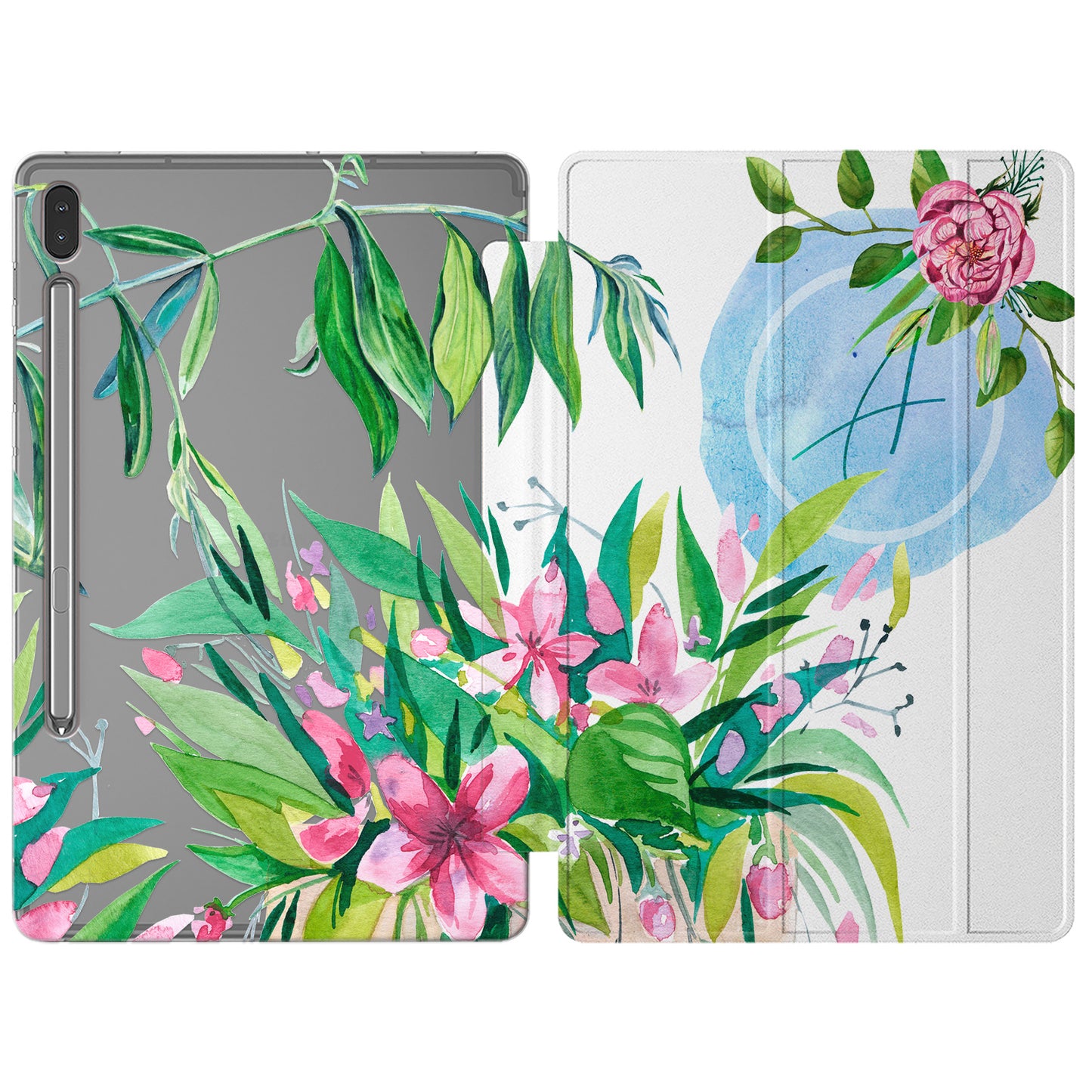 Cavka Apple iPad Smart Cover Beautiful Watercolor Flowers