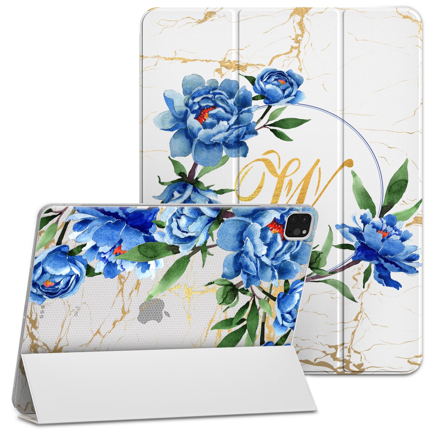 Cavka Apple iPad Smart Cover Classy Blue Flowers