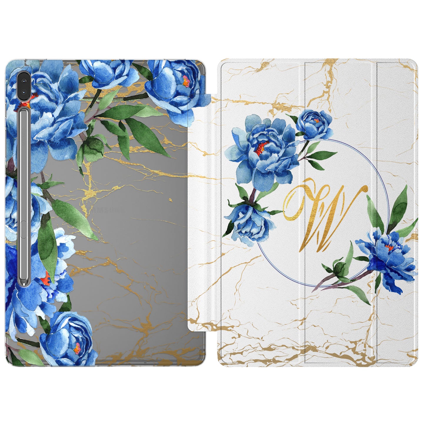 Cavka Apple iPad Smart Cover Classy Blue Flowers