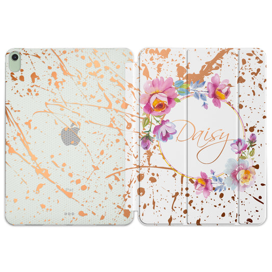 Cavka Apple iPad Smart Cover Floral Paint Splash
