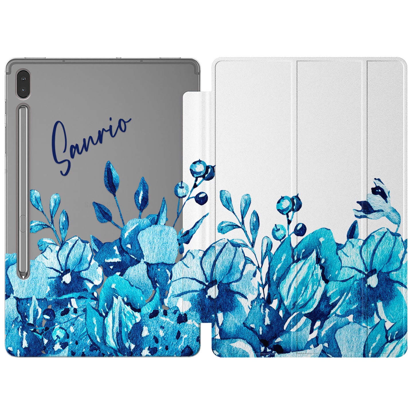 Cavka Apple iPad Smart Cover Blue Viola Flowers