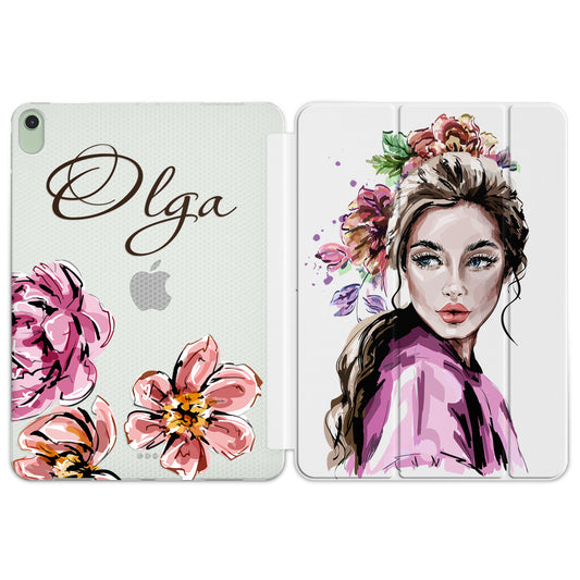 Cavka Apple iPad Smart Cover Floral Lady