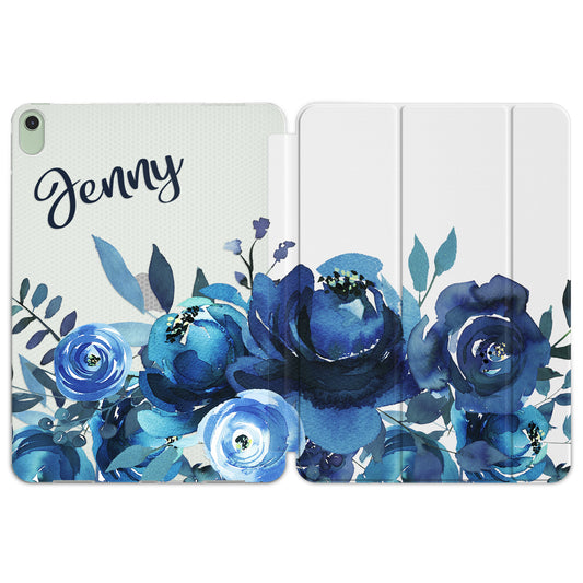 Cavka Apple iPad Smart Cover Watercolor Blue Roses