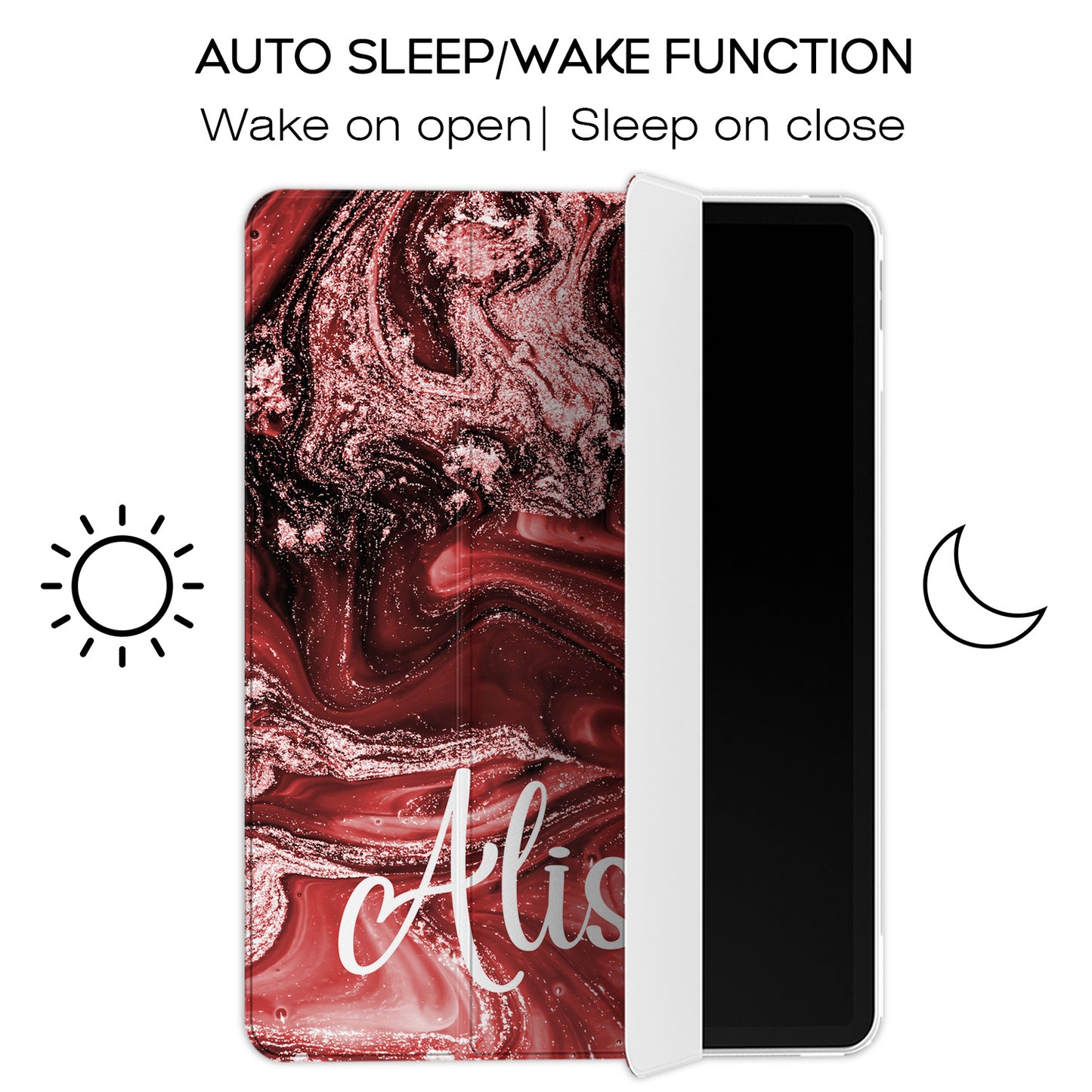 Cavka Apple iPad Smart Cover Burgundy Marble