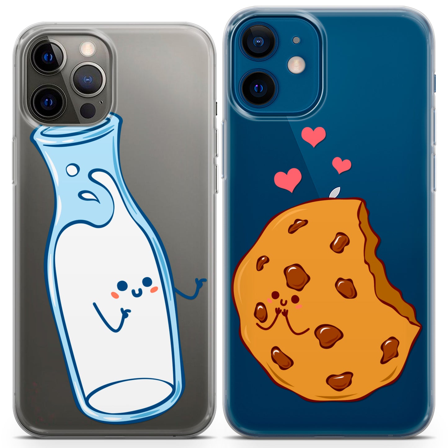 Cavka iPhone Couple Cases Kawaii Milk and Cookie