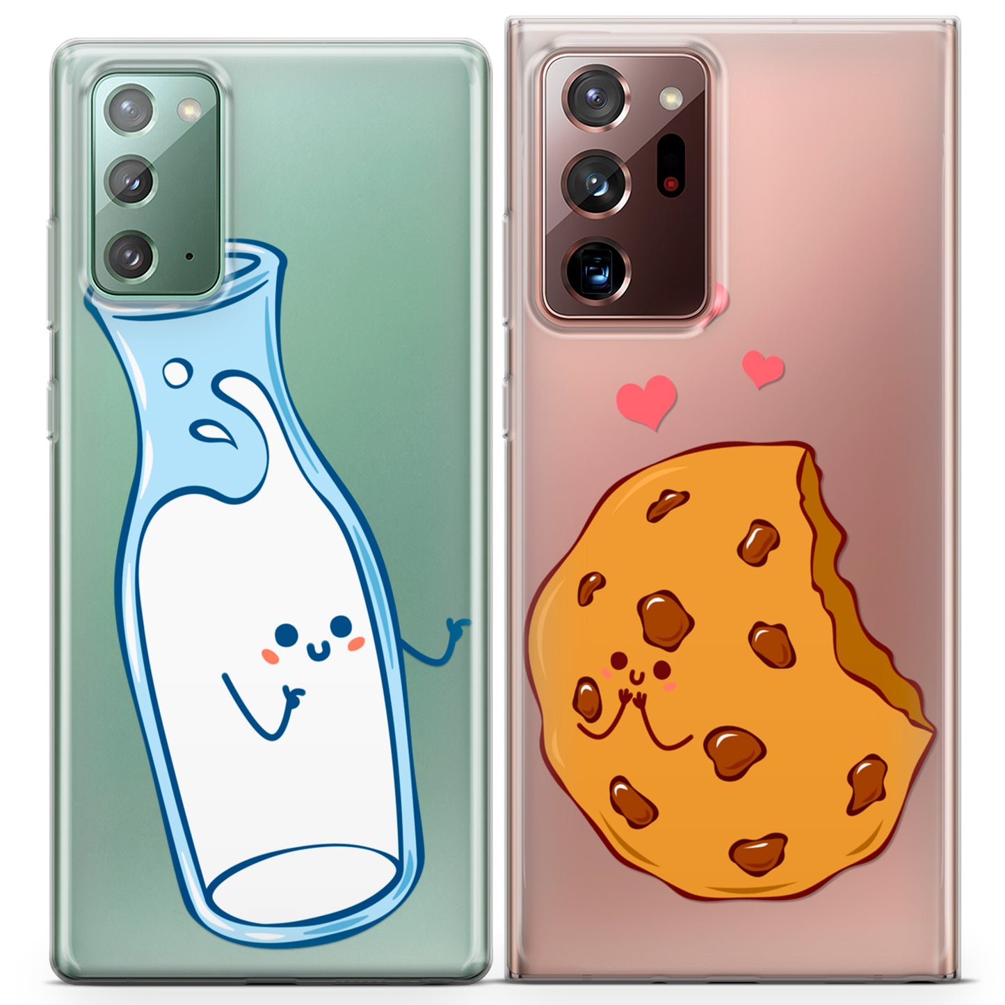 Cavka iPhone Couple Cases Kawaii Milk and Cookie