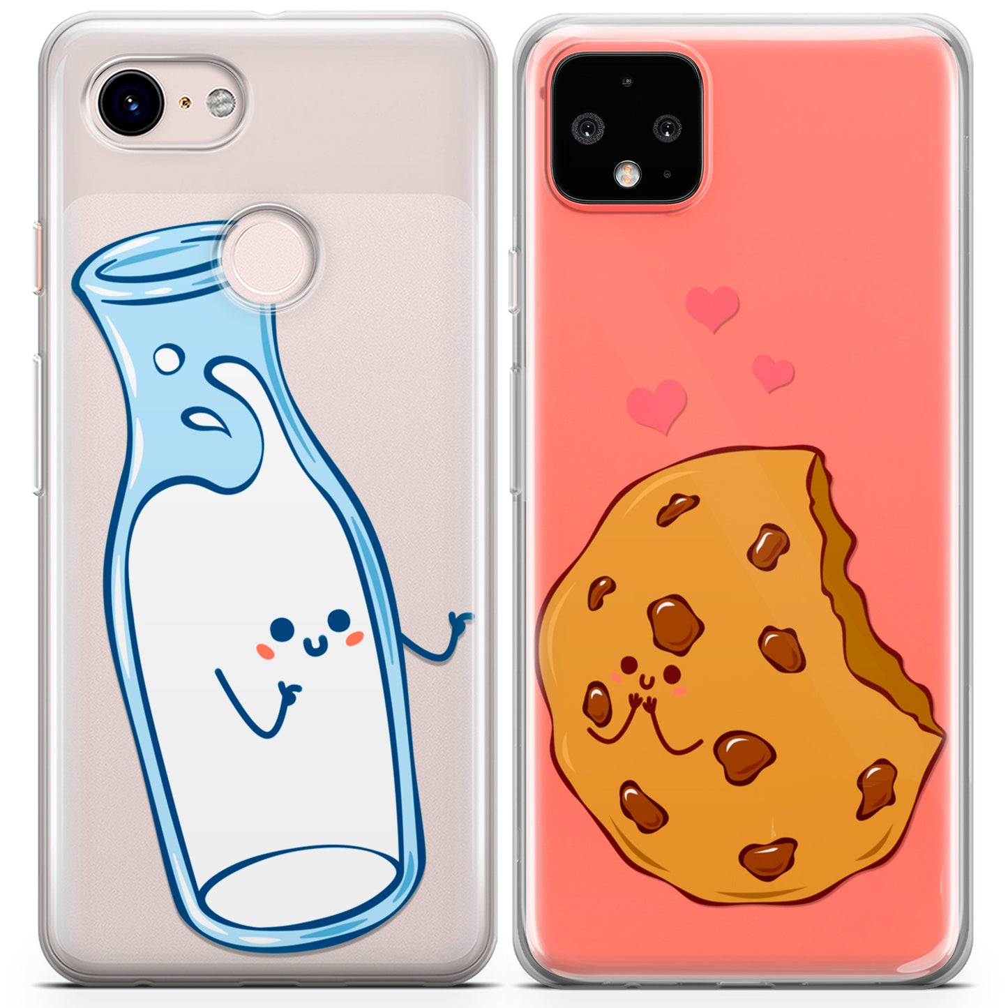 Cavka iPhone Couple Cases Kawaii Milk and Cookie