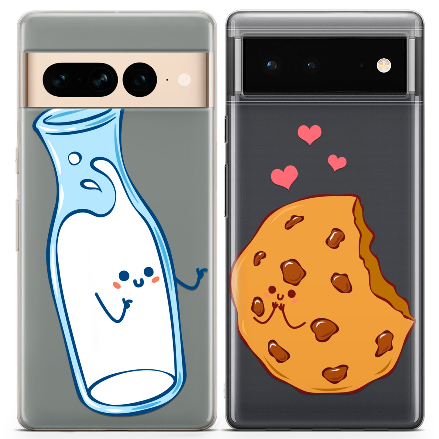 Cavka iPhone Couple Cases Kawaii Milk and Cookie