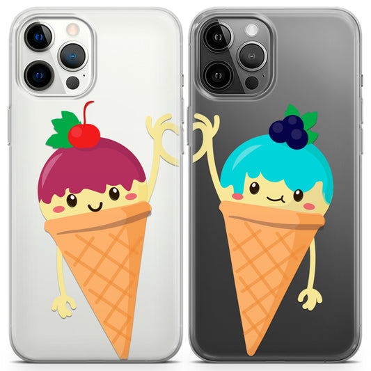 Cavka iPhone Couple Cases Summer Ice cream