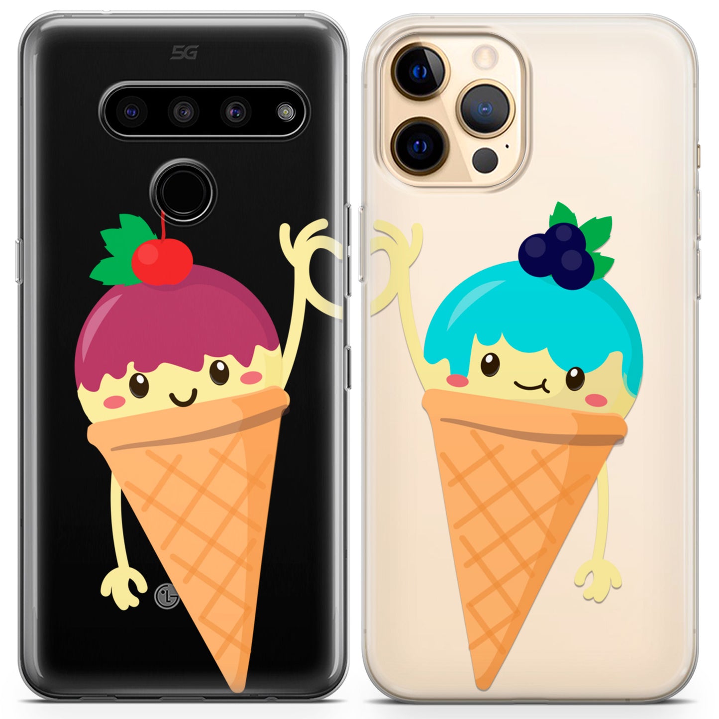 Cavka iPhone Couple Cases Summer Ice cream