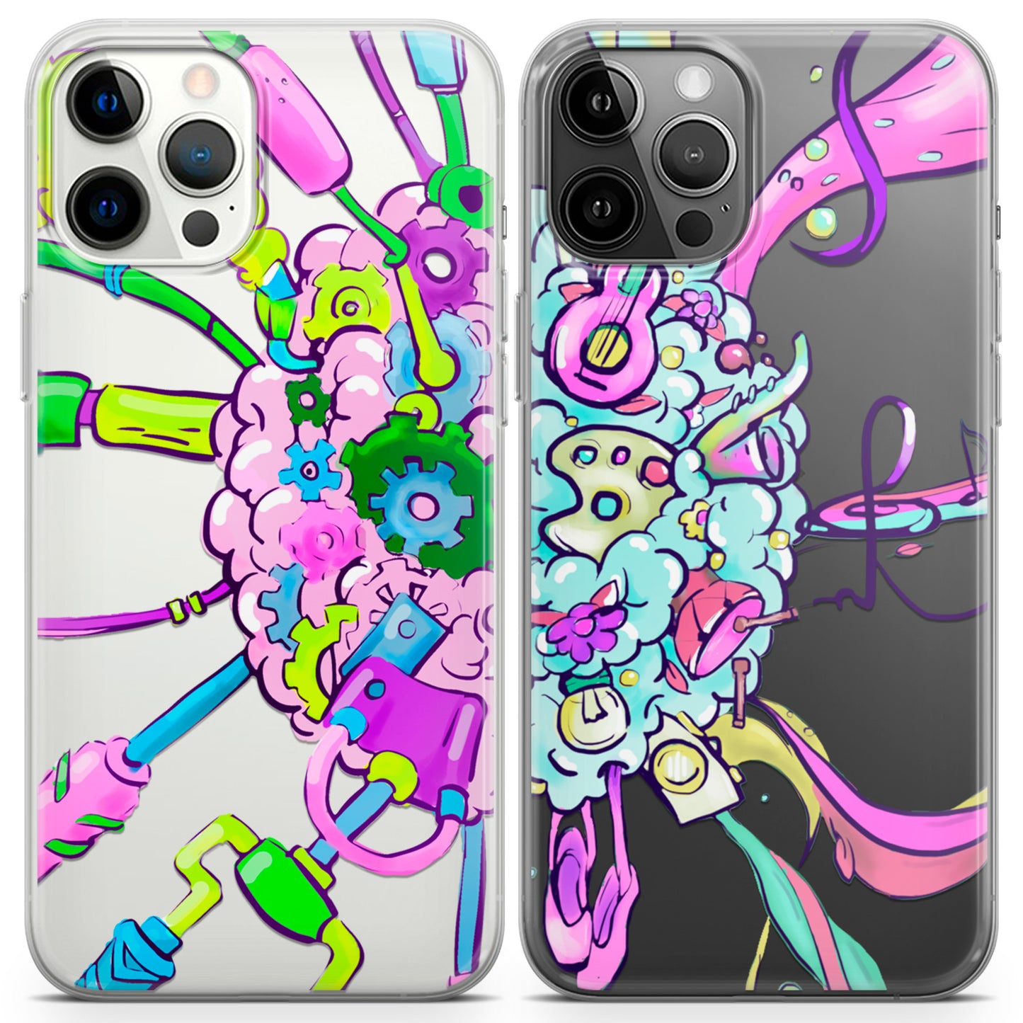 Cavka iPhone Couple Cases Artistic Brain