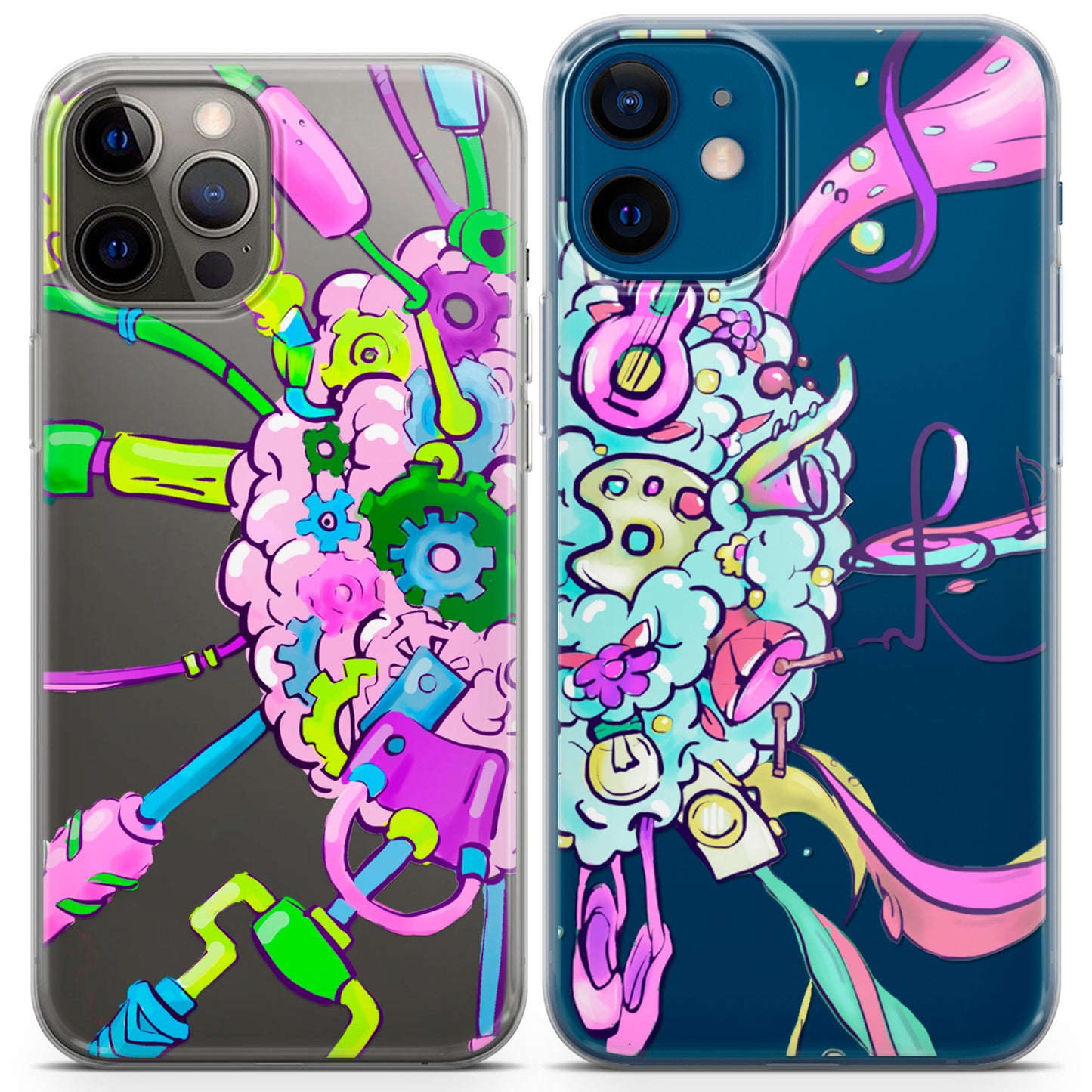 Cavka iPhone Couple Cases Artistic Brain