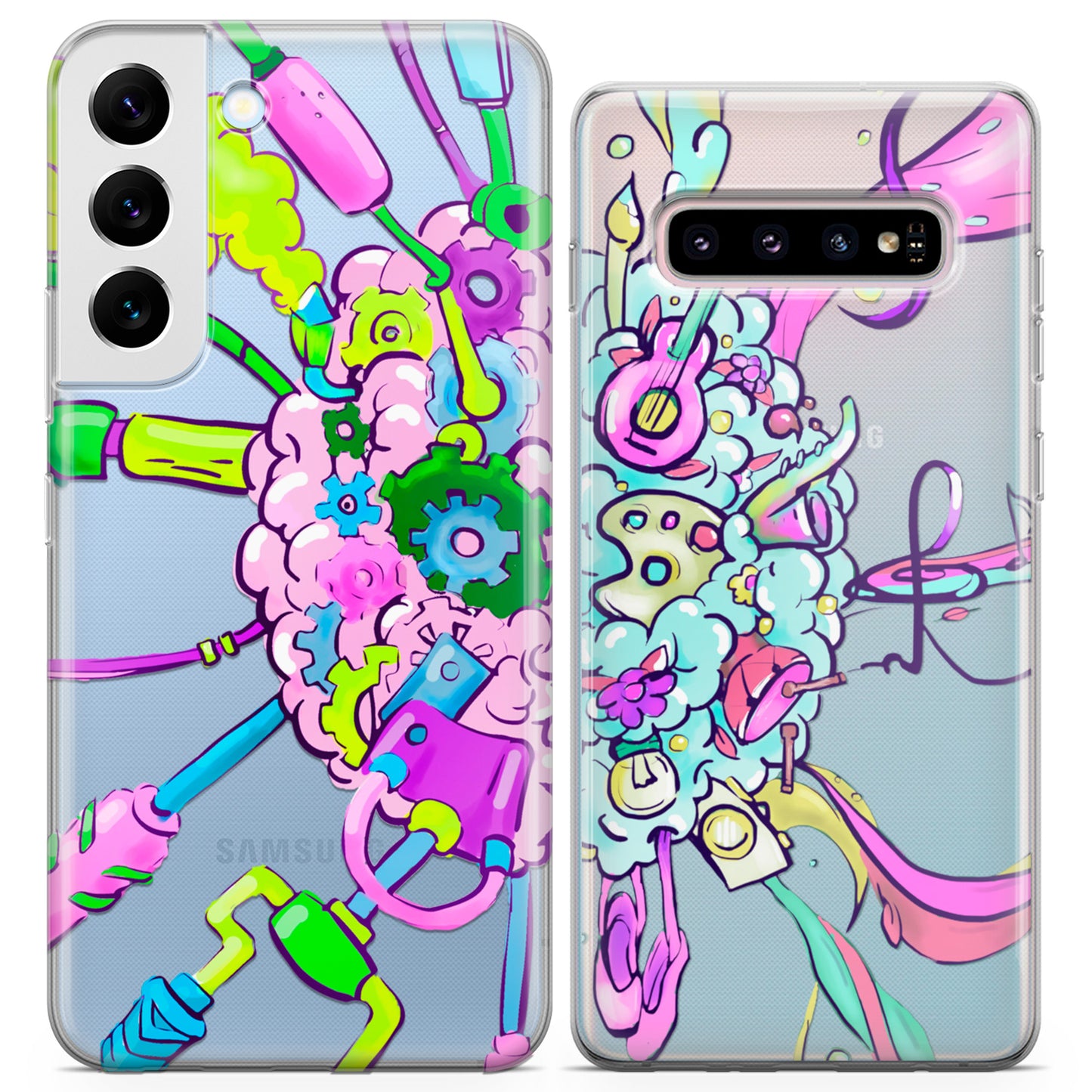 Cavka iPhone Couple Cases Artistic Brain