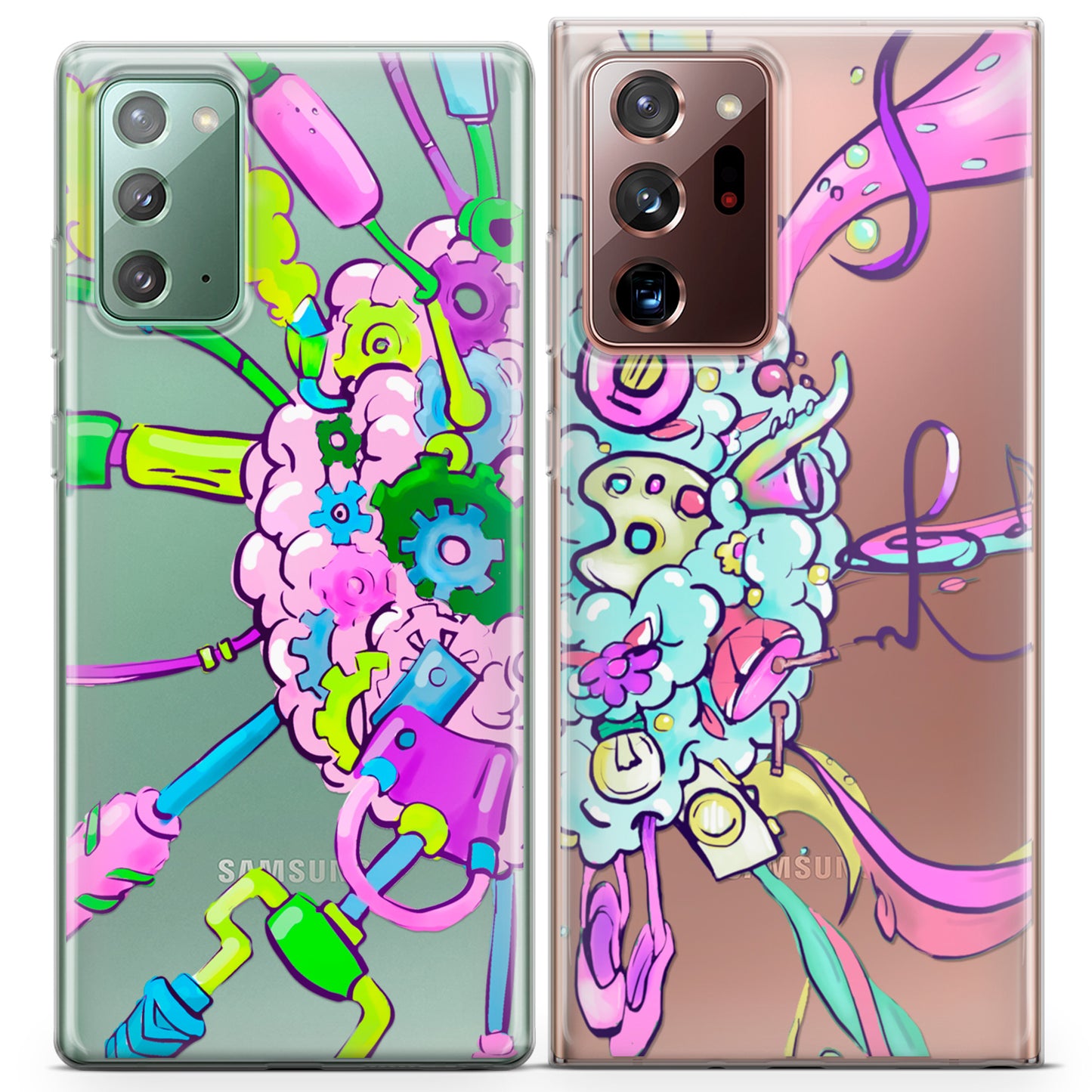 Cavka iPhone Couple Cases Artistic Brain