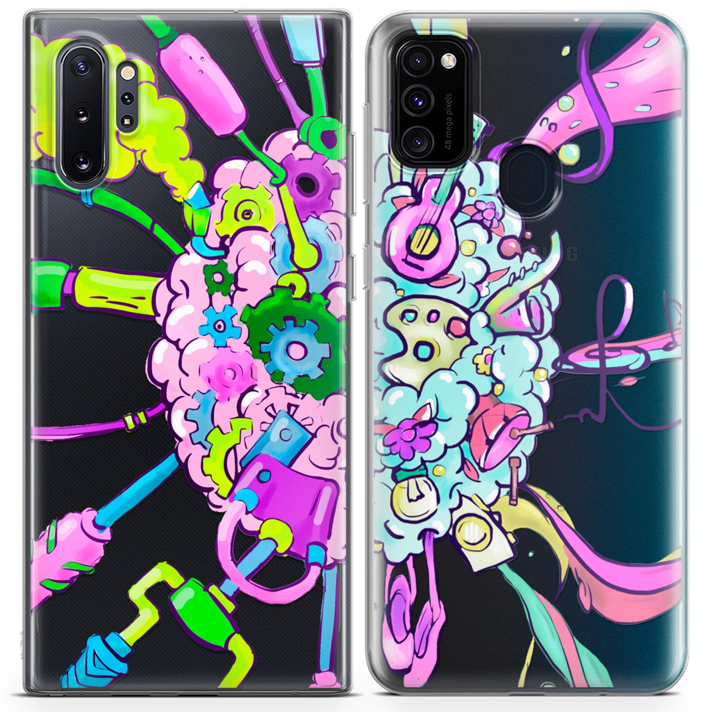 Cavka iPhone Couple Cases Artistic Brain