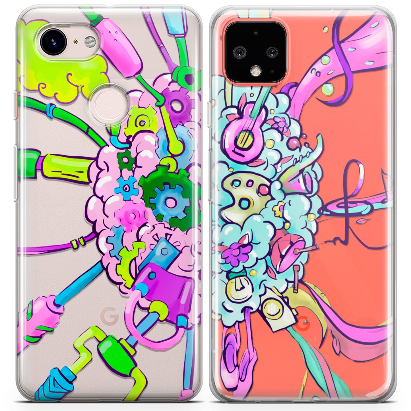 Cavka iPhone Couple Cases Artistic Brain