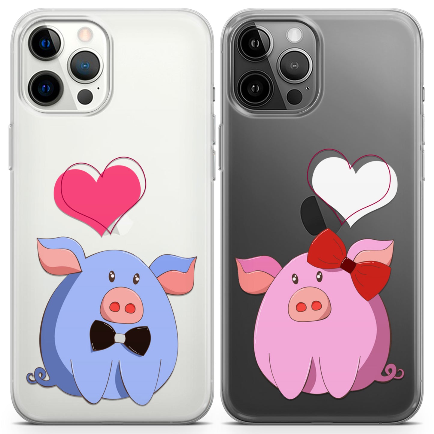 Cavka iPhone Couple Cases Cute Piglets