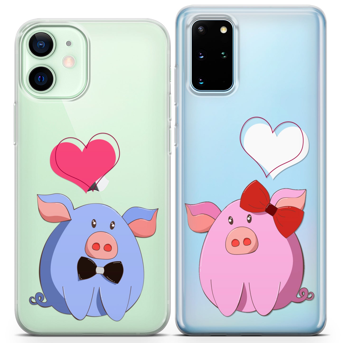 Cavka iPhone Couple Cases Cute Piglets