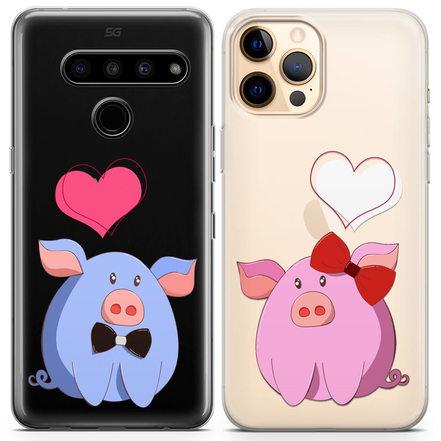 Cavka iPhone Couple Cases Cute Piglets