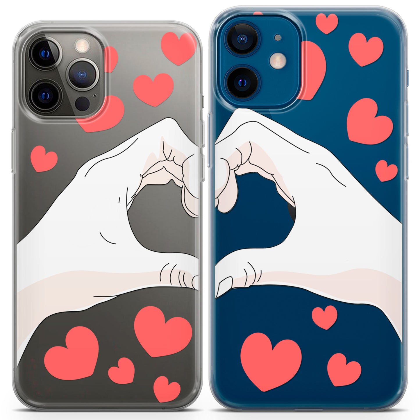 Cavka iPhone Couple Cases Heart Hands