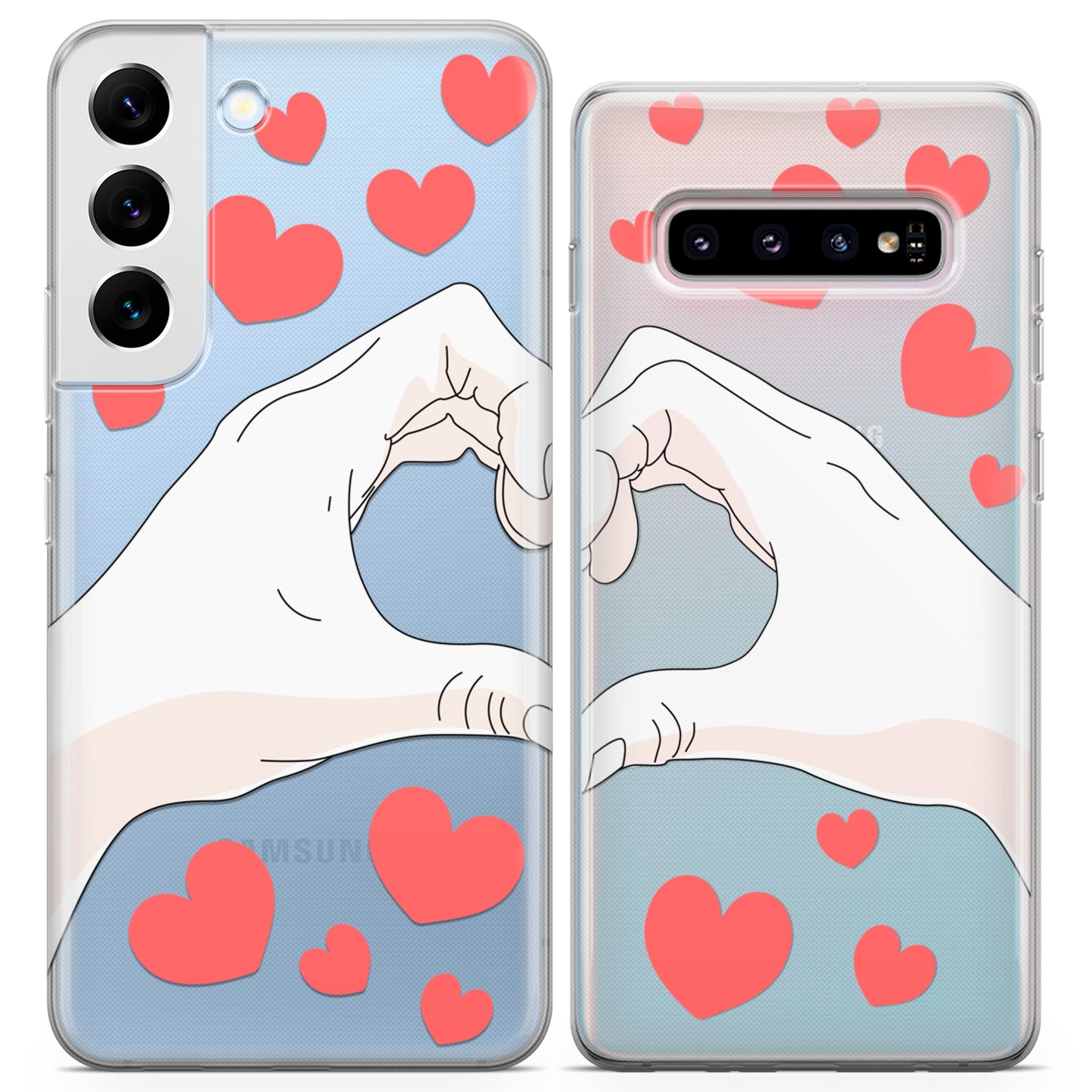 Cavka iPhone Couple Cases Heart Hands