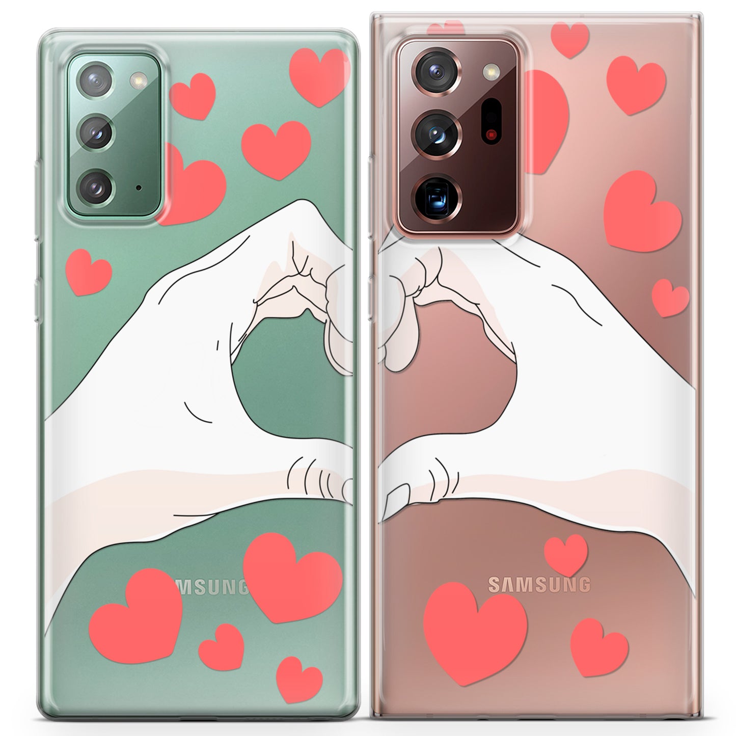 Cavka iPhone Couple Cases Heart Hands