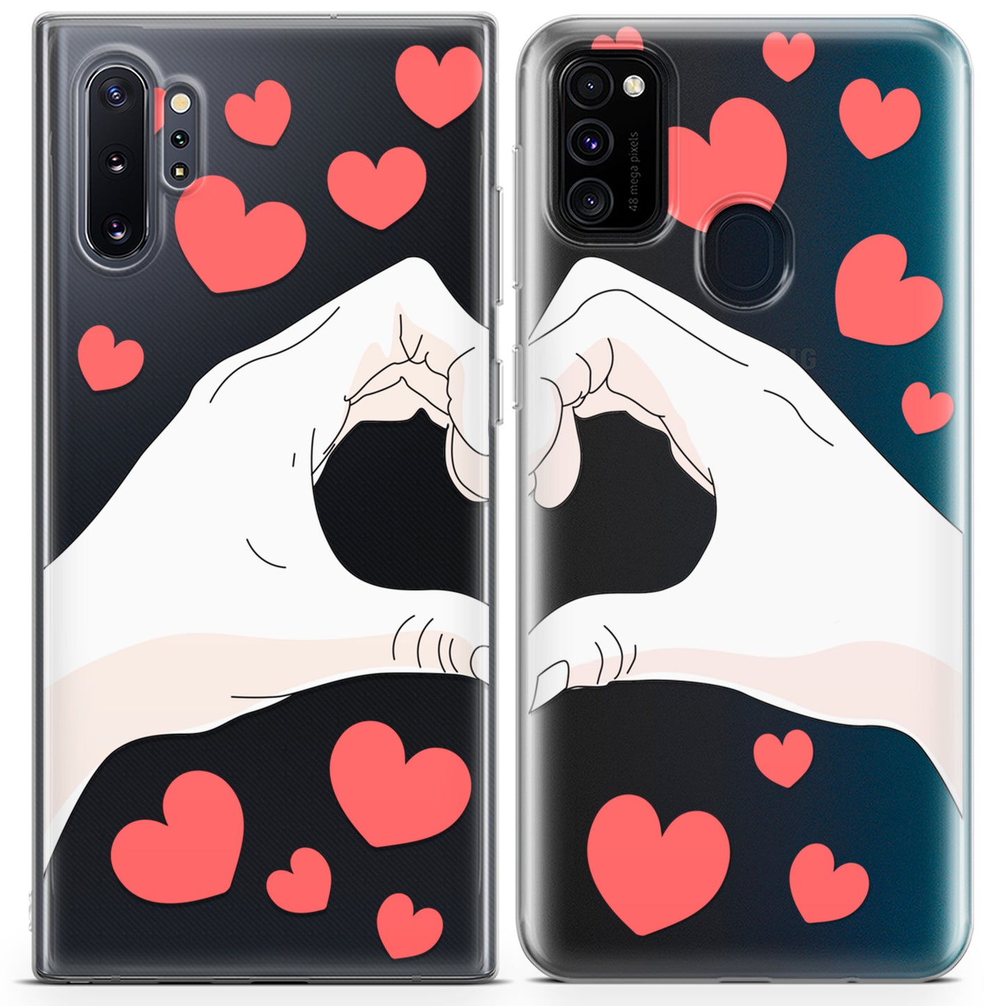 Cavka iPhone Couple Cases Heart Hands